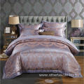 wholesale luxury Satin silk jacquard embroidery duvet cover